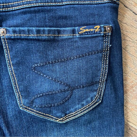 seven 7 jeans dark blue women’s size 6 EUC - Picture 7 of 14